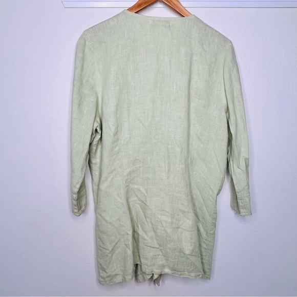 Willow Linen Pistachio Green Top Size Large - Picture 8 of 13
